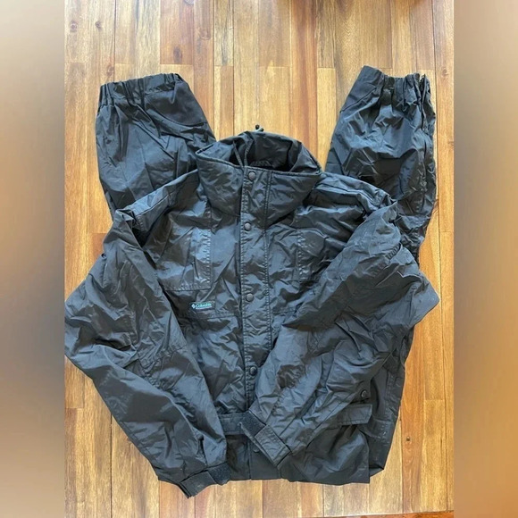 Vintage Columbia one piece snow suit black men’s medium - Picture 2 of 10